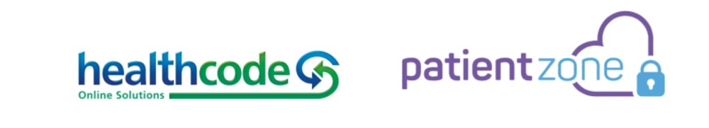 Healthcode and patientzone logos